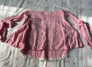 SUGAR THRILLZ DOLLS KILL pink lace maid apron skirt thumbnail 5