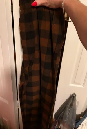 Rare find skims cozy buffalo plaid pj pants thumbnail 1