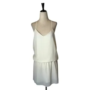 Haute Hippie Caitlyn Dress Women Medium Ivory‎ Mirage Strappy Back Micro Mini thumbnail 3