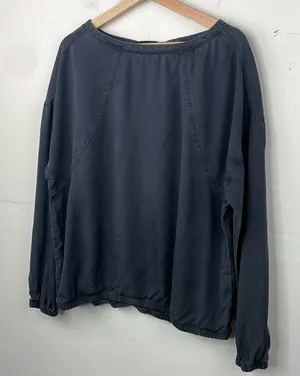 Prana Lavendar Bay Pullover Top size Medium Gray thumbnail 1
