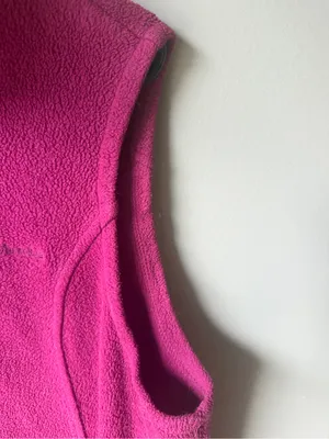 Columbia Fleece Vest Women’s Large Full Zip Pink Outdoor Hiking Layer thumbnail 3