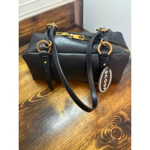 Scoop Black Faux Leather Top Handle Shoulder Bag thumbnail 2