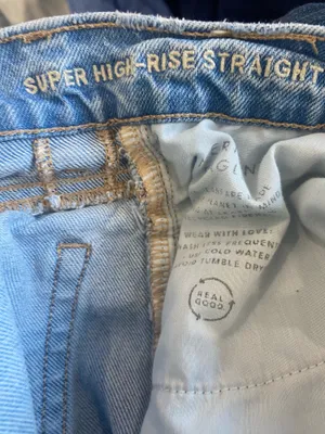 American Eagle Super High Rise Straight Jeans thumbnail 8