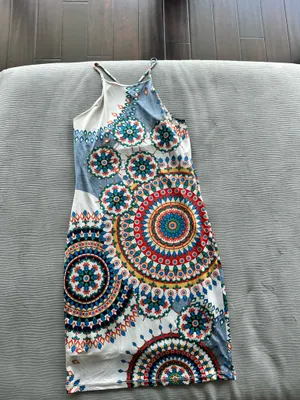 Mandala Print Halter Neck Midi Dress thumbnail 2