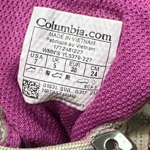 Columbia Tan and Pink Outdoor Shoes thumbnail 4