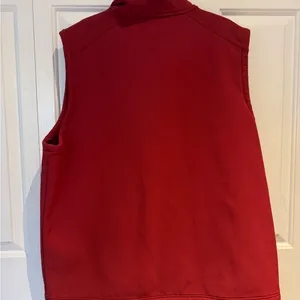 L.L.Bean Red Full-Zip Sleeveless Vest thumbnail 2