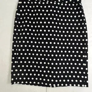 Banana Republic black & white polka dot midi pencil‎ skirt Size 6 thumbnail 1