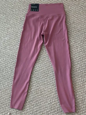 Abercrombie & Fitch Mauve Pink Leggings & Sports Bra Set thumbnail 7