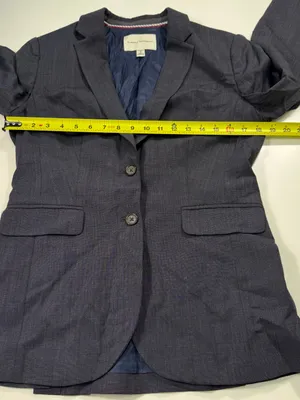 Banana Republic Dark Blue Tailored Blazer Size 8 thumbnail 4