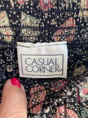Vintage 90s Casual Corner mixed print boho granola witchy skirt matching set M thumbnail 4