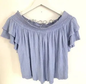 Free People Lavender Loose Fit Crop Top XS thumbnail 1