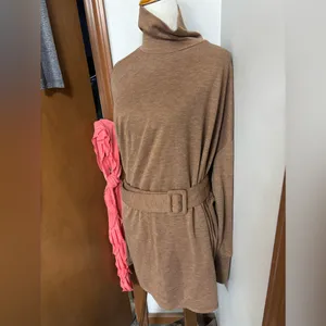 Ann Taylor Turtleneck Belted Tunic Top J thumbnail 5