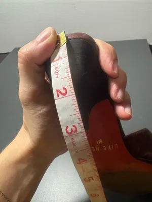 NINE WEST Vintage 90s Brown and Orange Kitten Heels thumbnail 9