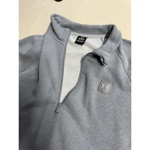 Under Armour Women’s Rival Fleece 1/4 Zip Pullover Sweatshirt Gray Large D29 thumbnail 3