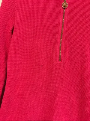 Lilly Pulitzer Women's 1/4 Zip Pullover sweater pink Size Small thumbnail 3