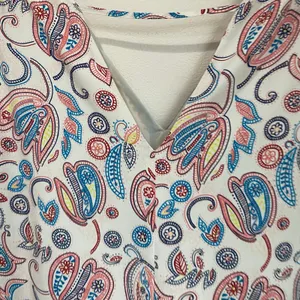 Loft Paisley Deep‎ V Neck Shift Sleeveless Shift Lightweight Dress Size M thumbnail 9