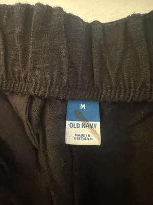 Old Navy Black Linen Pants thumbnail 3