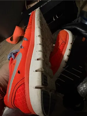 Nike Orange and Light Blue Women's Sneakers thumbnail 7
