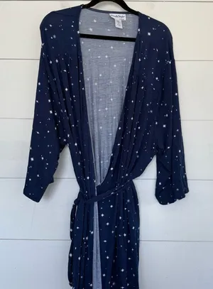 Northstyle Women’s 2X Navy Blue Star Robe thumbnail 1