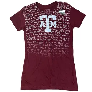 Vintage Y2K early 2000s Deadstock Women’s Texas A&M Top All Over Print thumbnail 1