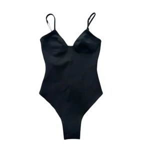 Skims Cotton Shapewear Thong Bodysuit XXS Eclipse NWT sold out thumbnail 8