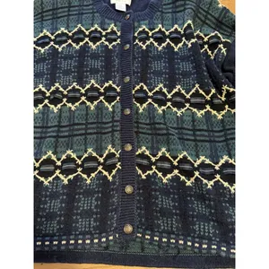 Christopher & Banks Hand Embroidered Cardigan‎ Sweater Holiday Vintage Festive M thumbnail 5