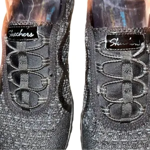 Skechers black breath easy infi-knity slip on shoes thumbnail 8
