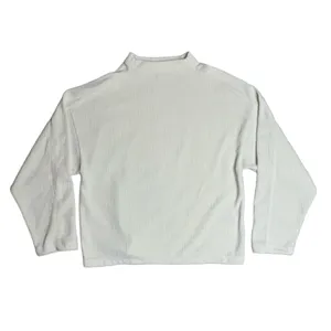 Madewell Long‎ Sleeve Cream Oversized Women’s Ribbed Top M $48 thumbnail 2