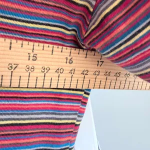 Gap Multicolor Striped Baby Tee Y2K 90s Crop Top Women's XS thumbnail 6