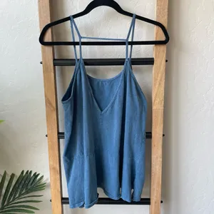 Millibon Dusty Blue Spaghetti Strap Camisole thumbnail 6