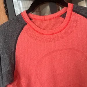 Lululemon Run long sleeve swiftly tech tee love red deep coal two tone coral thumbnail 6