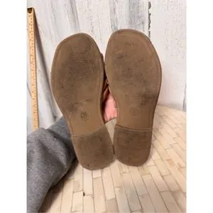A New Day Brown Criss Cross Slide Sandals Women’s Size 8 Casual Summer Flats thumbnail 3
