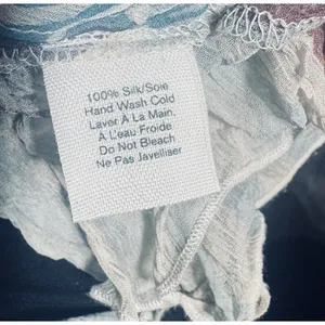 Kimchi‎ Blue Womens Top Silk Cami sheer watercolor Sz M Fairy Flowy Romantic thumbnail 6