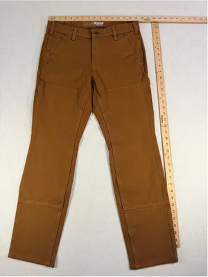Carhartt Women’s Rugged Flex Relaxed Fit Double Front Work Pants Brown 8 Regular thumbnail 2