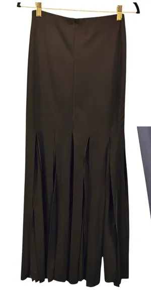 Cartise Vintage Maxi‎ Fringe Skirt Black Small thumbnail 1