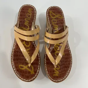 Sam Edelman Size 8.5 Cork Wedge Thong Sandals thumbnail 9