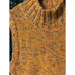By Anthropologie Sunrise Sweater Tank Vest Womens Large Chunky Knit Mock Design thumbnail 4