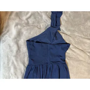 NWOT Lulus Size Small Emrah‎ Navy Blue Cross-Front Cutout Halter Midi Dress thumbnail 10