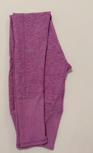 Alo Yoga Alosoft Lounge Leggings, Pink Heather, XS, NWOT thumbnail 1