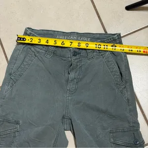 American Eagle‎ Outfitters Women Gray/Green Cargo Stretch Pants size 0 thumbnail 9