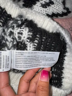 Hollister Fair Isle Mock-Neck Crop Knit Sweater thumbnail 5