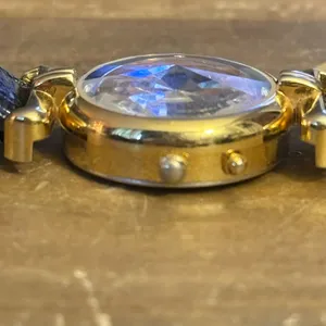 Vintage Aqualite leather watch Gold thumbnail 9