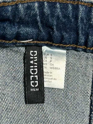 H&M Denim Corset-Style Tube Top thumbnail 4