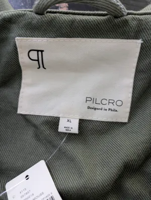 NWT Pilcro By Anthropologie Olive Moto Jacket Size XL thumbnail 5