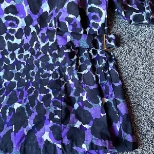 Zengery purple and black leopard print raincoat size (2)‎ large thumbnail 12