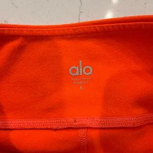 Alo Yoga Y2K Goddess Ribbed Leggings Neon Azalfa Stormy Heather Size Small thumbnail 6