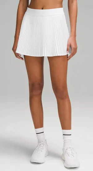 Lululemon High-Rise Pleated Tennis Skirt White Size 2 NWT thumbnail 1