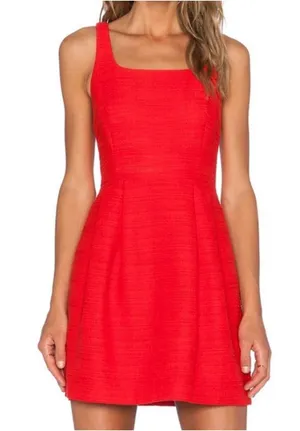 Red Mini Skater Dress thumbnail 1