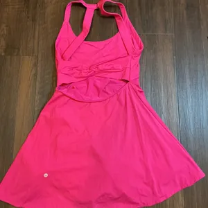 Halara Active Dress Hot Pink Twist Back Built-in Shorts Size M Tennis Pickleball thumbnail 4