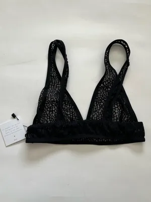 Underbares Everyday Lace Bra Bralette Black Size Medium NEW NWT thumbnail 3